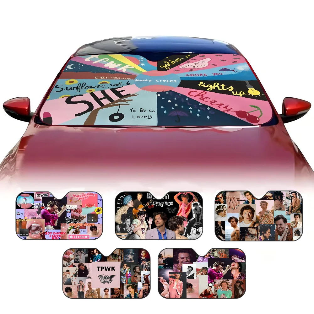 

H-Harry Singer S-Styles Car Windshield Sunshade Cover Foldable Automotive Sun Shade Visor Window Uv Reflector Cars Keep Car Cool