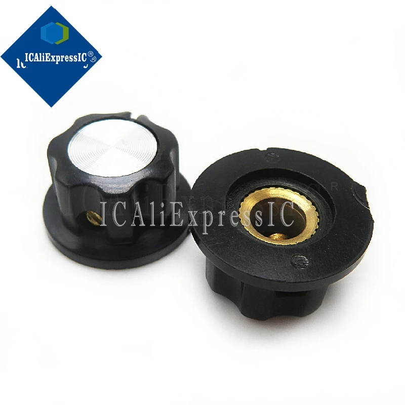 10pcs/lot MF-A01 bakelite potentiometer potentiometer knob cap diameter 19.5MM with RV16 hole 6MM In Stock