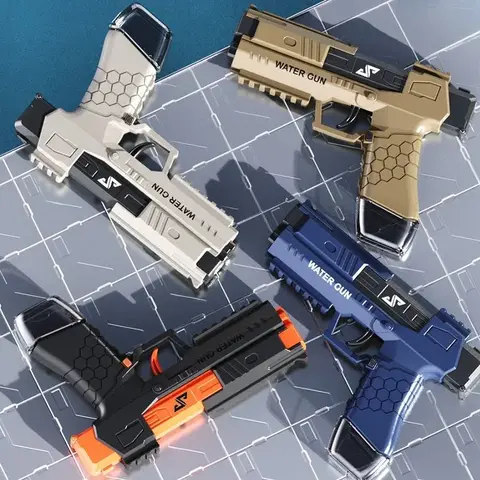 Automatiskt vatten högtryck elektrisk vattenpistol leksaker för barn sommar utomhus pool slåssspel barn vattenleksaker gåva 6 best sales elektrisk vattenpistol - №6