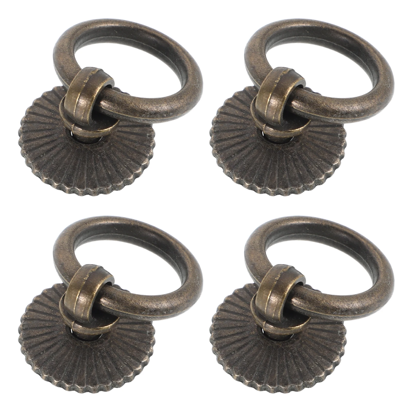 

4PCS Drawer Handle Dresser Pulls Vintage Cabinet Hardware Zinc Alloy Bronze Finish Kitchen Bedroom Closet Storage