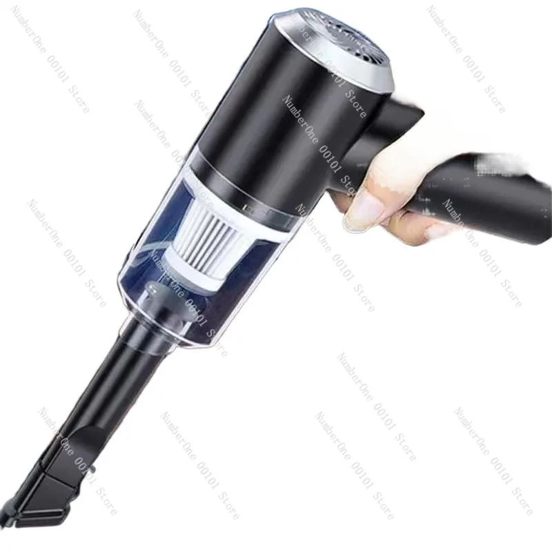 2-in-1 Vacuum Blower Suction Cleaner Handheld Cordless Desktop Dust Cleaner For Home Wardrobe Car Hair Dryer Style Air