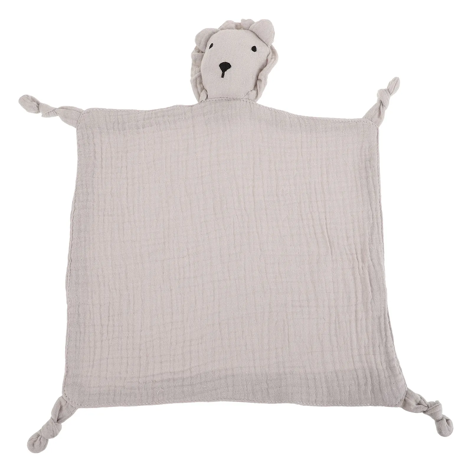 

Soothing Muslin Comforter Soft Fox Design Teething Infants Security Blankets Toddler Wearable Hand Puppet Baby Safe