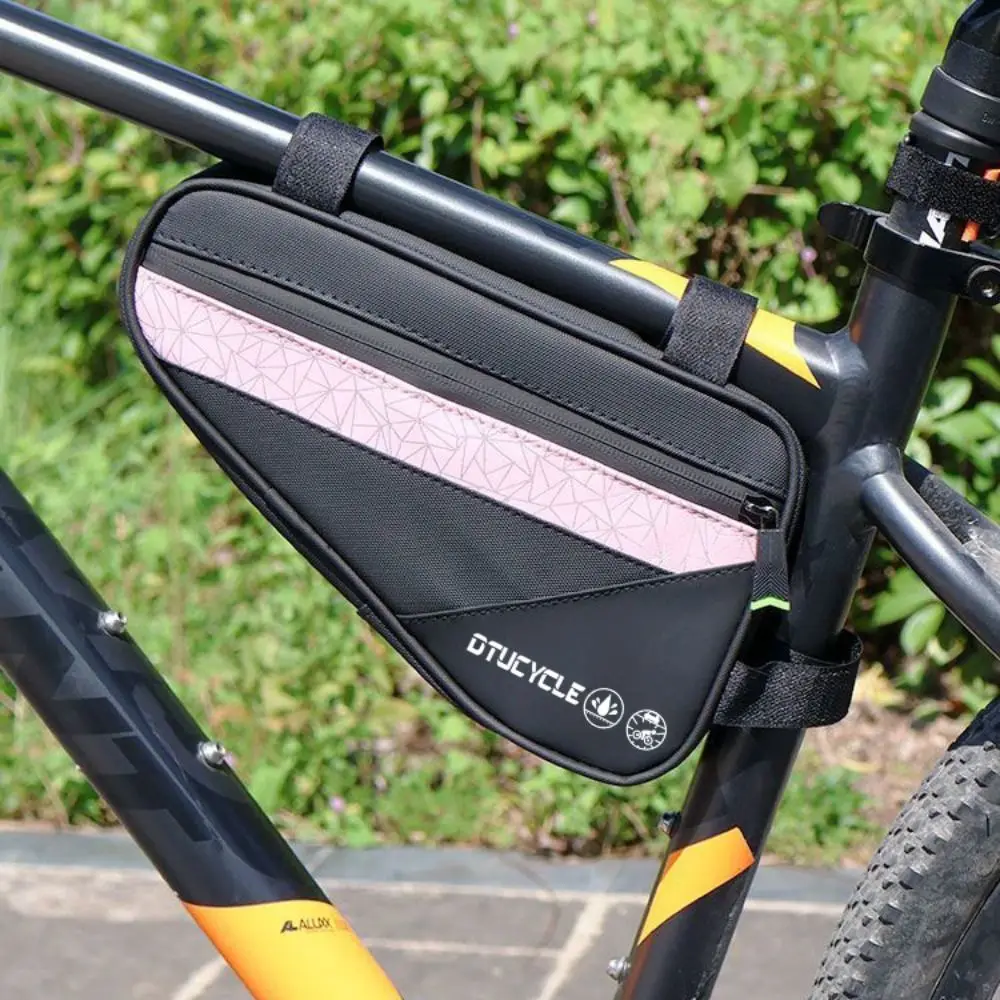 Waterproof Bicycle Triangle Bag Large Capacity Easy Install Cycling Saddle Pouch Lightweight Bike Front Frame Bag
