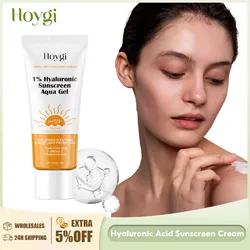 Hyaluronic Acid Sunscreen SPF50+ Anti Oxidant Lasting Moisturizing Sun Block Isolation Refreshing Waterproof Sunscreen Cream