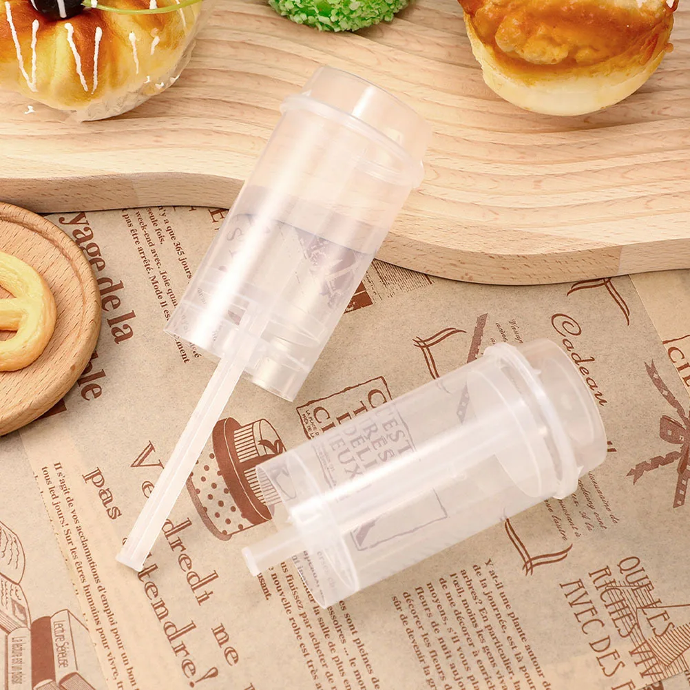 

20pcs Cake Push Pops Holder Transparent Reusable Leakproof Round Shape For Diy Cakes Ice Cream Jelly Cheesecake Baking Tool