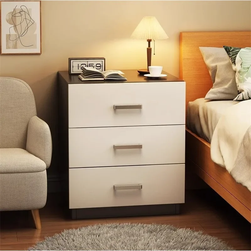 Modern Minimalist Compact Bedside Cabinet Bedroom Luxury Storage Multi Layer Organizer Sofa Side Table Bedside Table Furniture