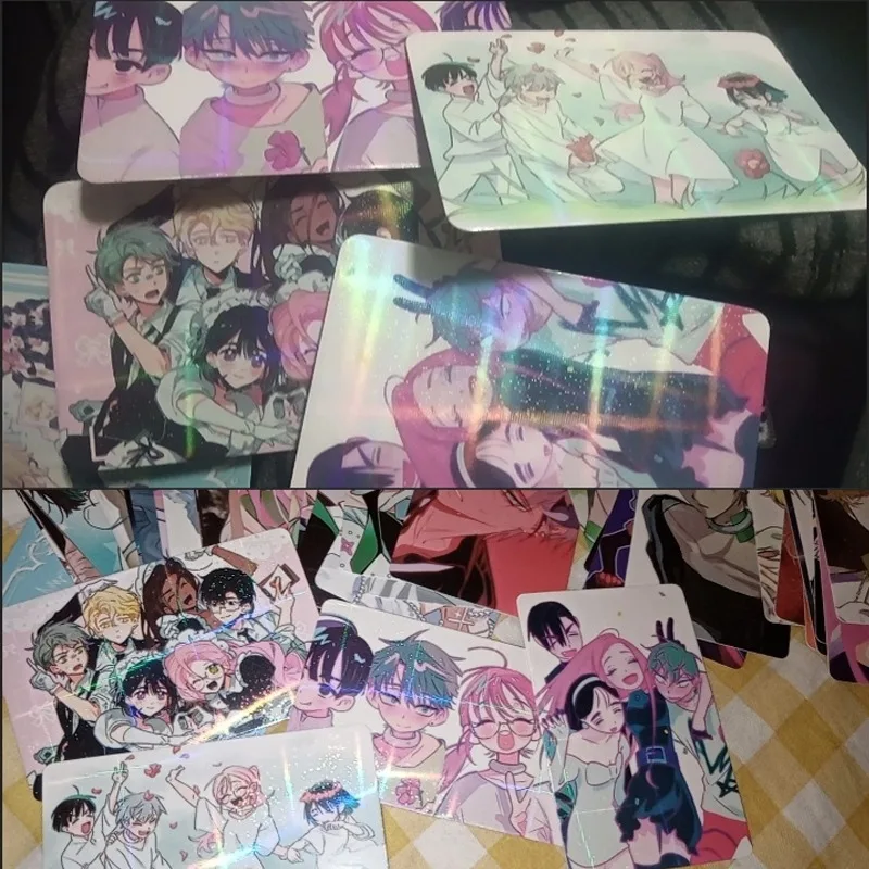 Корейская игра Manga Alien Stage Laser Card Mizi Sua Ivan Till Hyuna Luka, двусторонняя печатная карта LOMO, аниме-карта