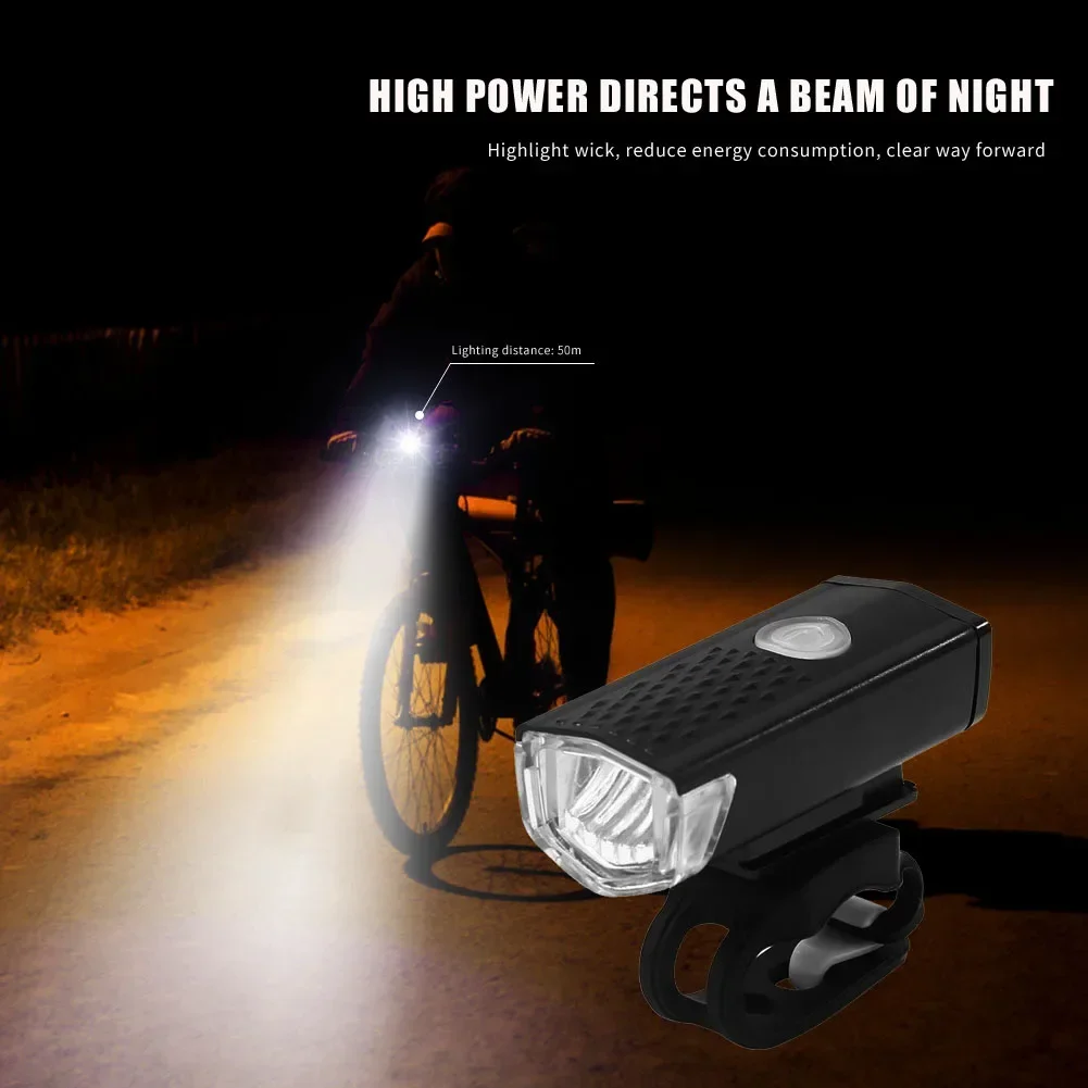 Bicycle Night Riding Mini Tail Light USB Charging Night Warning Light Mountain Bike Strobe Light Mini Round Small Tail