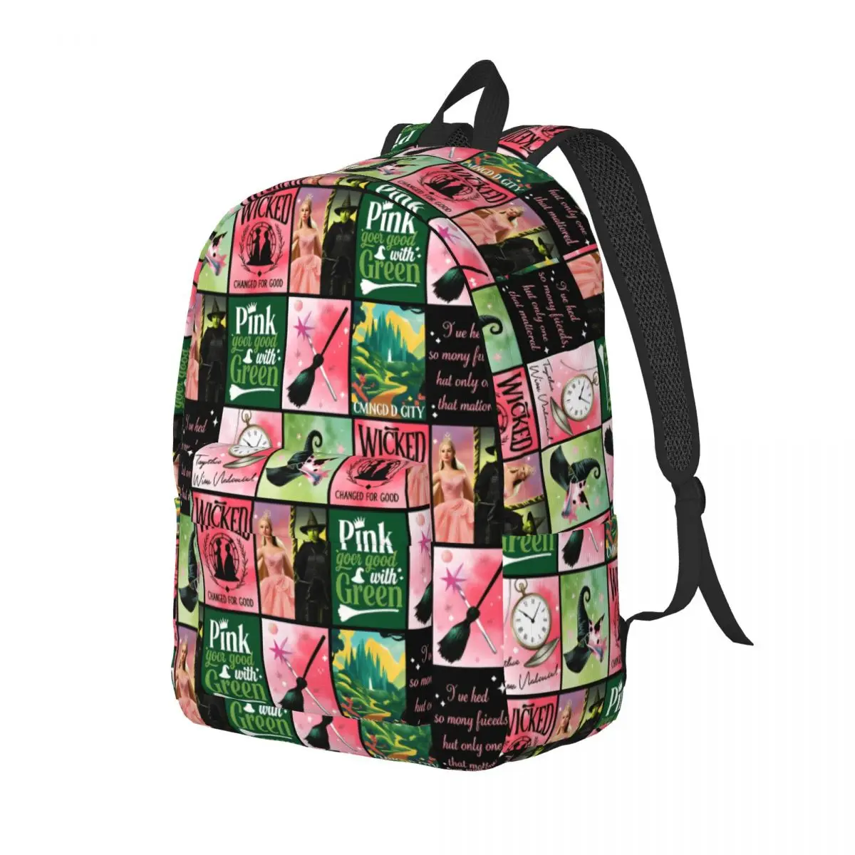 Wicked For Good for Teens Student School Book Bags Musical Movie Daypack Middle High College Travel