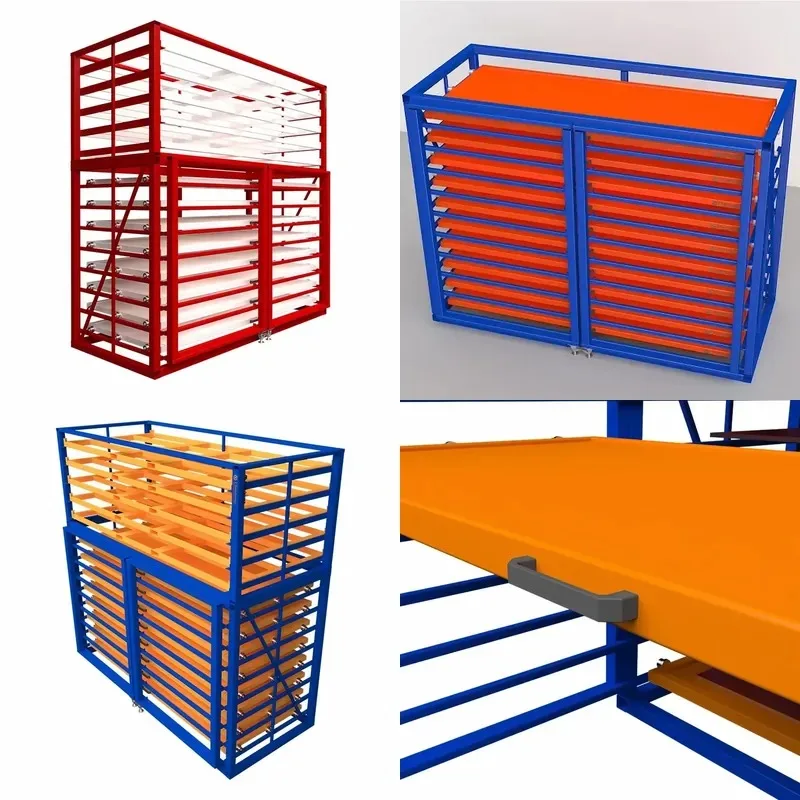 Heavy Duty Horizontal Sheet Shelf with Drawer Structure