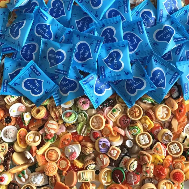 30 قطعة Diy بها بنفسك مختلط نمط أعمى حقيبة صغيرة الغذاء محاكاة لطيف صندوق أعمى مناسبة لعبة أطفال ديكورات منزلية هدية إرسال عشوائيا #6