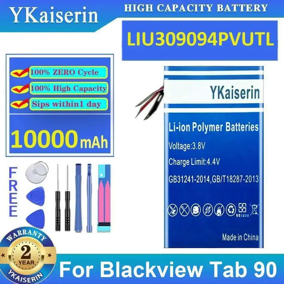 

High Compatibility Tablet Battery Long-Lasting Performance 10000Mah LIU309094PVUTL For Blackview Tab 90