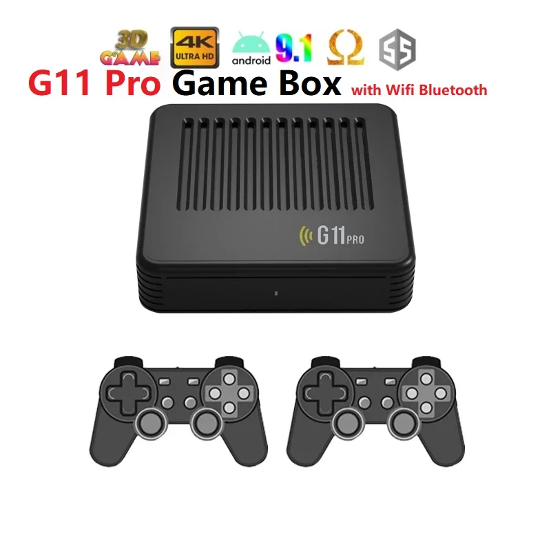 

GAME BOX G11 Pro Video Game Console 64G/128G/256G Retro 60000+ Games WIFI BT Dual System 4k TV Set-top Box Game Console for PSP