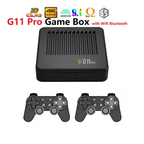 GAME BOX G11 Pro Video Game Console 64G/128G/256G Retro 60000+ Games WIFI BT Dual System 4k TV Set-top Box Game Console for PSP