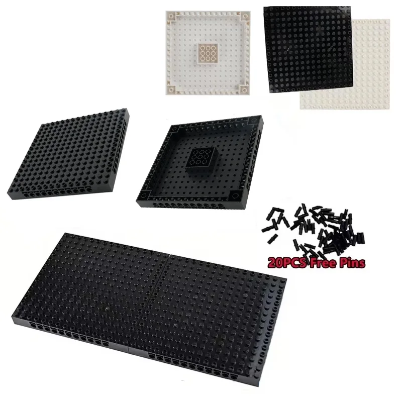 

16*16 Hole Baseplate Technology Building Blocks Base Plate Parts 65803 with Pins Hole Pixel Bottom Board DIY MOC Bricks Toys