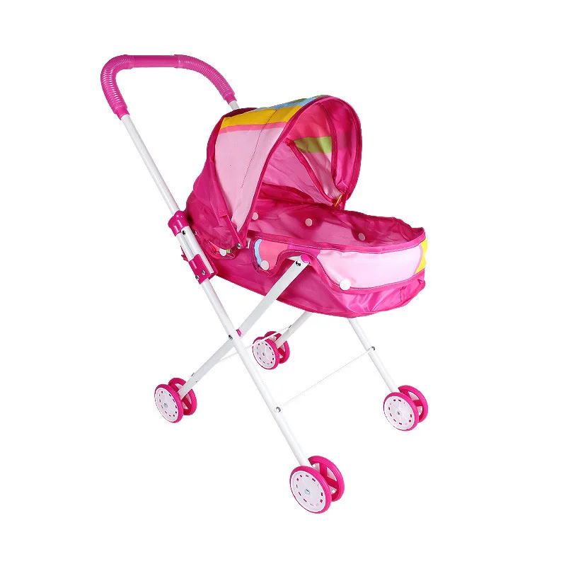 

Mini Stroller Kawaii Items Shopping Cart Easy Foldable Baby Doll Stroller Accessories For Best Gifts For Girls Pretend Play Game