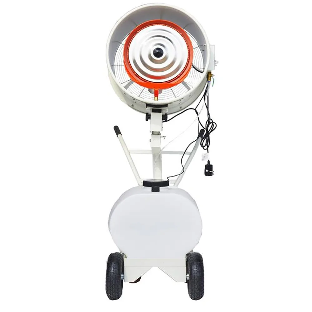 

High Speed Industrial Stand Mist Fan Air Cooling Water Spray Farms Factory Workshop Dust Cooling Fan