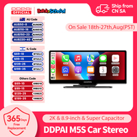 DDPAI Dash Cam M5S 2K Dual Car Camera  Car DVR  8.9-inch Car DVR Recording Carplay & Android Auto Wireless Connection