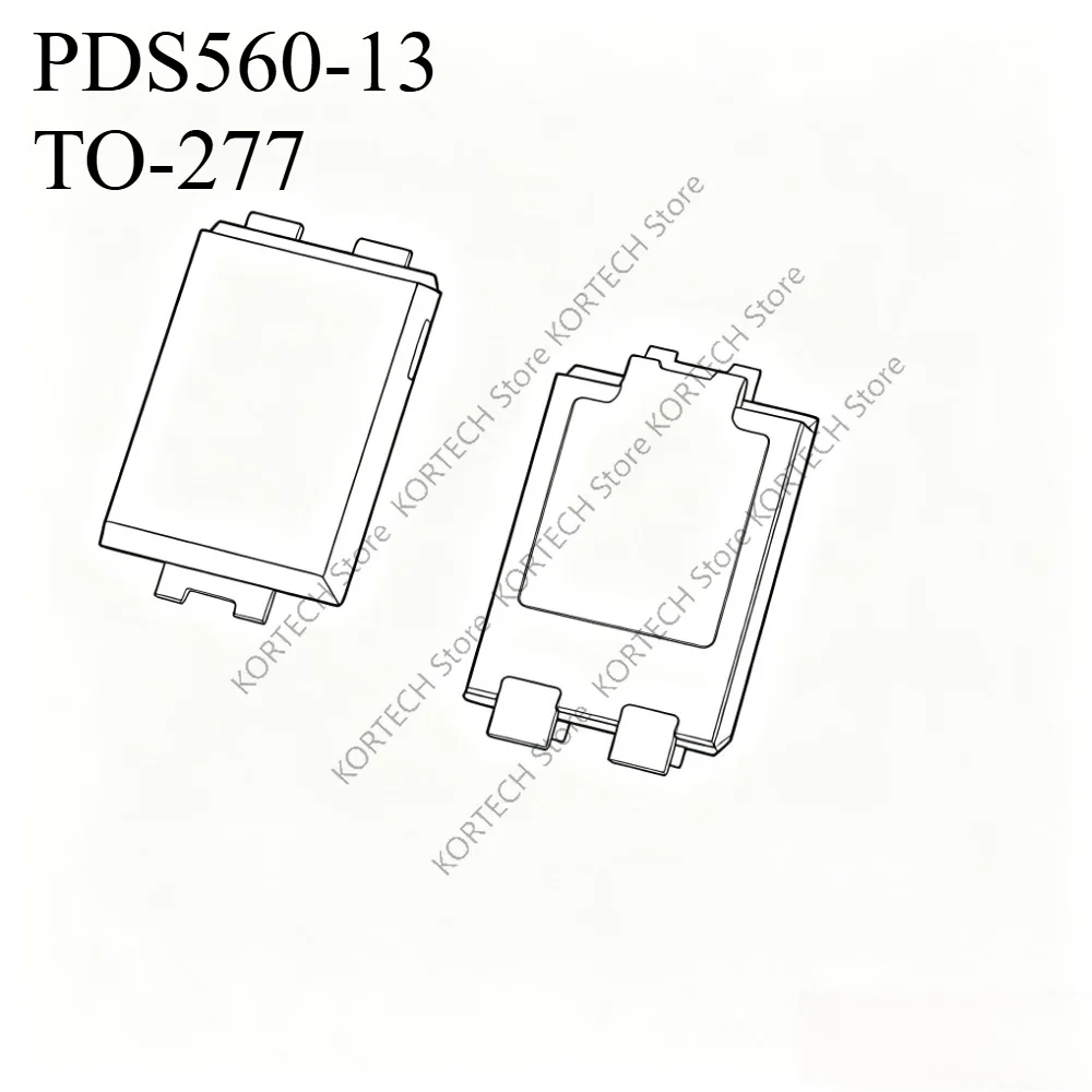 10Pcs/Lot Original PDS560-13 Silk Screen S560 Package POWERDI5 60V 5A TO-277 Diode