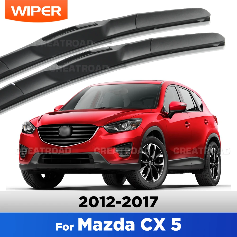 For Mazda CX5 KE 2012-2017 2013 2014 2015 2016 Wiper Front Wiper Blades Windshield Windscreen Window Brush 24"+18"