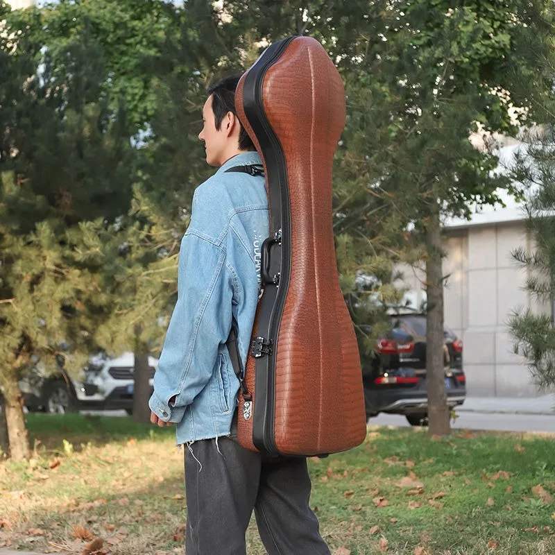 Morin Khuur Box Pressure Resistant Portable Double Backed Mongolian Morin Khuur Box Transportable Musical Instrument Case