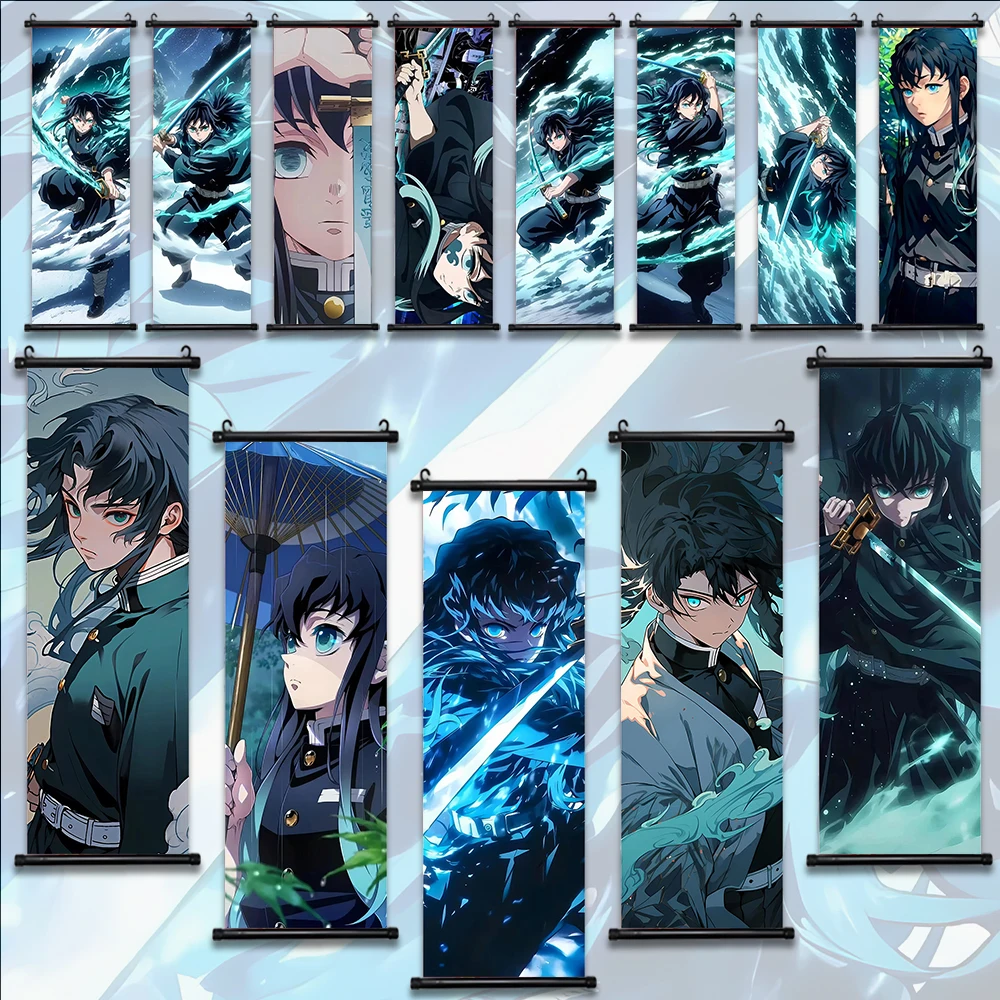 

DemonSlayer Muichiro Tokito Wallpaper Hanging Scroll Poster Wall Artwork Canvas Painting Picture Print Anime Home Decoration Art