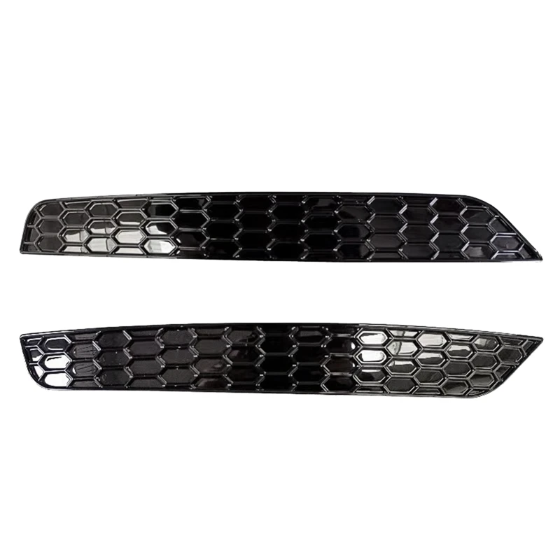 1Pair Rear Bumper Honeycomb Reflector Cover Trim Styling For VW Golf 6 GTI Rear Bar Tail Fog Light Strips Sticker Glossy