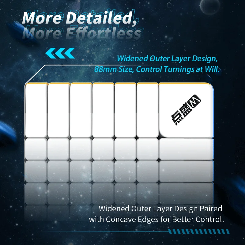 [CubeFun]DianSheng Galaxy 14x14 M Magnetischer Magic Speed Cube Dodekaeder Puzzle Stickerless Professionelles Spielzeug