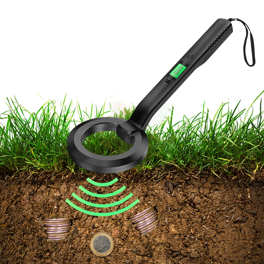 Metal Detector IP66 Waterproof Coins Positioning Device Underground Underwater Treasure Diving Device Multipurpose Metal Finder