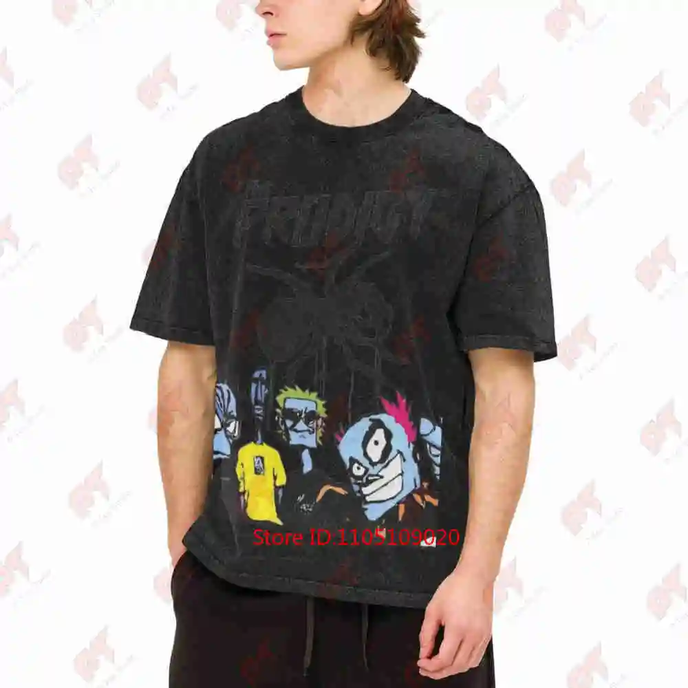 The Prodigy Fat Of The Land Album Artwork Vintage Washed Tee Pure Cotton T-Shirt