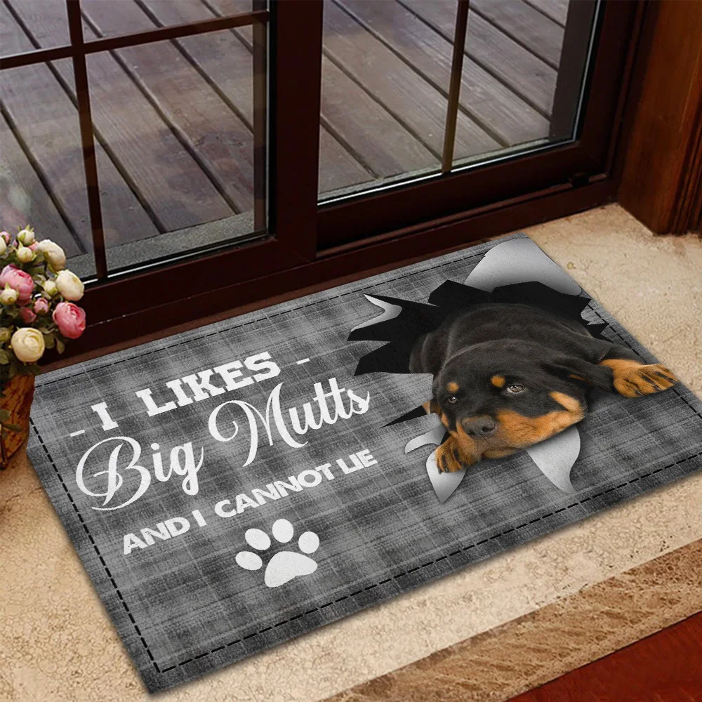photo Custom mat anti-slip personalized printed picture Flannel Floor customized dog doormats for Bath Door Living Room