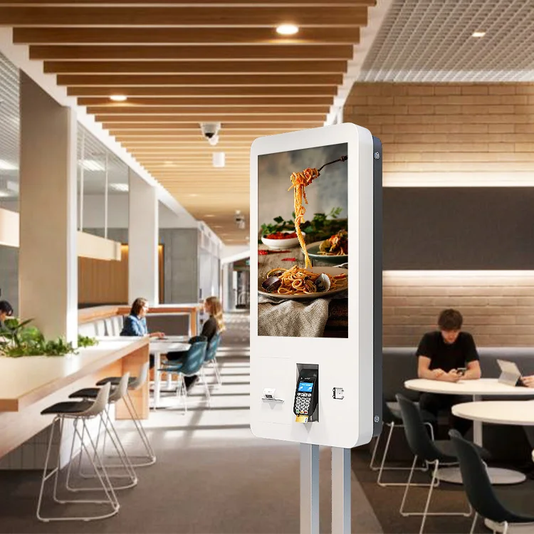 Informações interativas do quiosque do pagamento do auto-serviço da tela de toque de 24 polegadas vende quiosque com função SDK