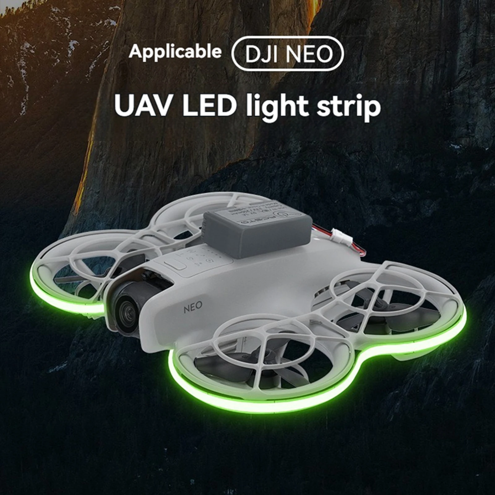 Light Strip Drone Traversing Aircraft Dazzling Colorful Highly Bright Glowing Night Flight Warning Light Strip for DJI Neo