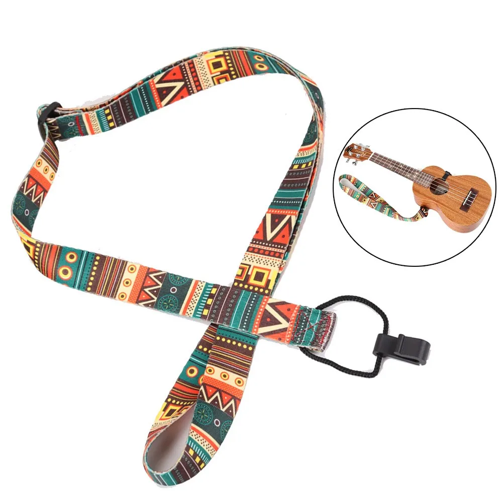 Adjustable Ukulele Strap Sling & Hook, HawaiianStyle Design, Suitable For Ukuleles And Small Guitars, Durable And Lightweight 16