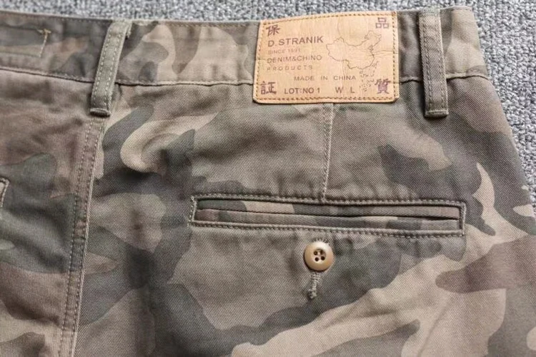 Plus Size 42 44 100% Cotton Camouflage Workwear Pants for Men American Vintage Straight Casual Trousers High Quality Heavyweight