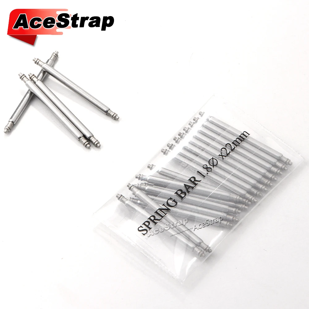 20 قطعة الفولاذ المقاوم للصدأ حزام (استيك) ساعة الربيع القضبان 1.5/1.8 مللي متر قطر ربط دبابيس أداة اكسسوارات 12/14/16/19/21/24/26 مللي متر 18 مللي متر 20 مللي متر 22 مللي متر