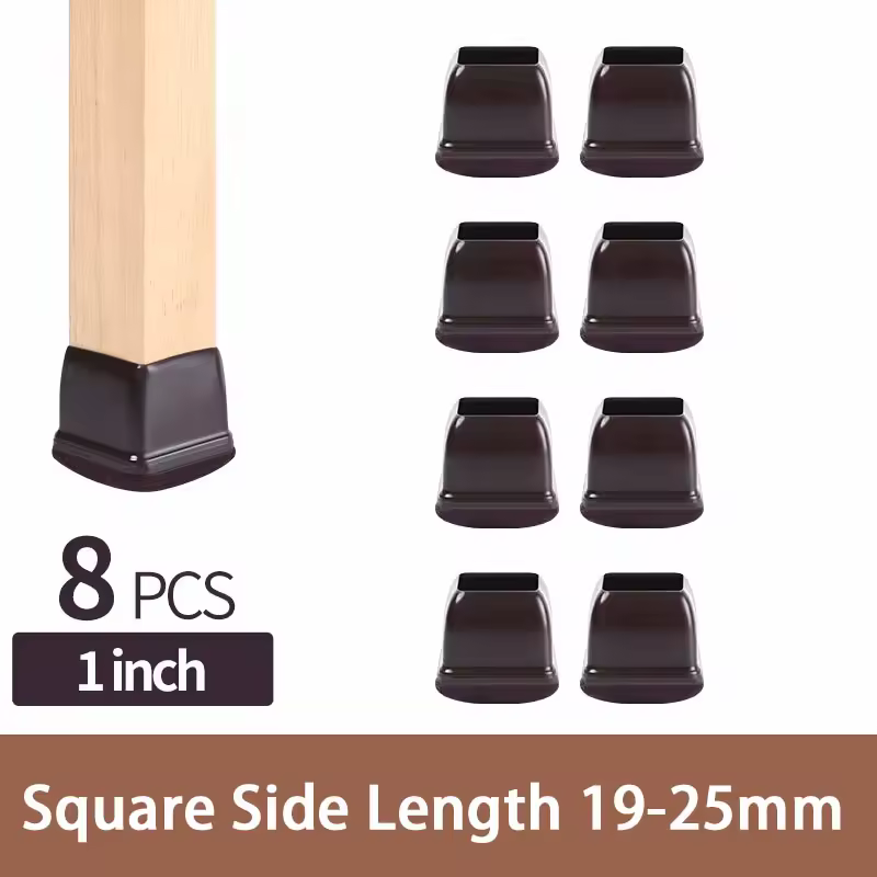 8PCS Upgraded Chair Leg Covers Silicone Anti-Slip Felt Furniture Feet Protectors from Scratches for Hardwood Floor Reduce Noise - Image 24
