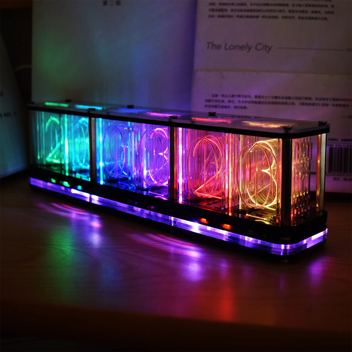 DS3231 Digital LED Alarm Clock Kit Large Font 6-digit Electronic Clock Bulk Music Spectrum Module DIY Featuring Voice Wake-Up