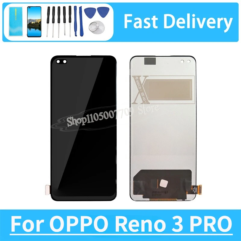 For OPPO Reno 3 PRO LCD Display Touch Screen Digitizer Assembly Replacement Parts No Frame 6.4''
