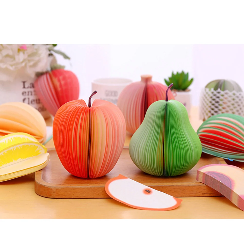 

6 Pcs Note Pads Post Memo Sticky Bookmark Time Stationery Notepads Fruit Shaped Stickers Paper Notes