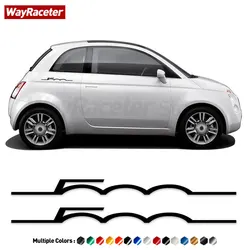 2 Pcs Door Side Fender Body Graphics Reflective Vinyl Decal For Fiat 500 Abarth Sport 595 695 500e 500c 500x 500s Accessories