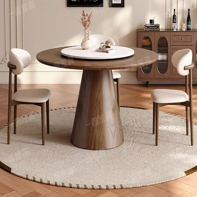 Space Saving Dining Table Set Room Chairs Sets Round Furniture Wooden Dinning Living Center Meble Mesas Comedor Complete