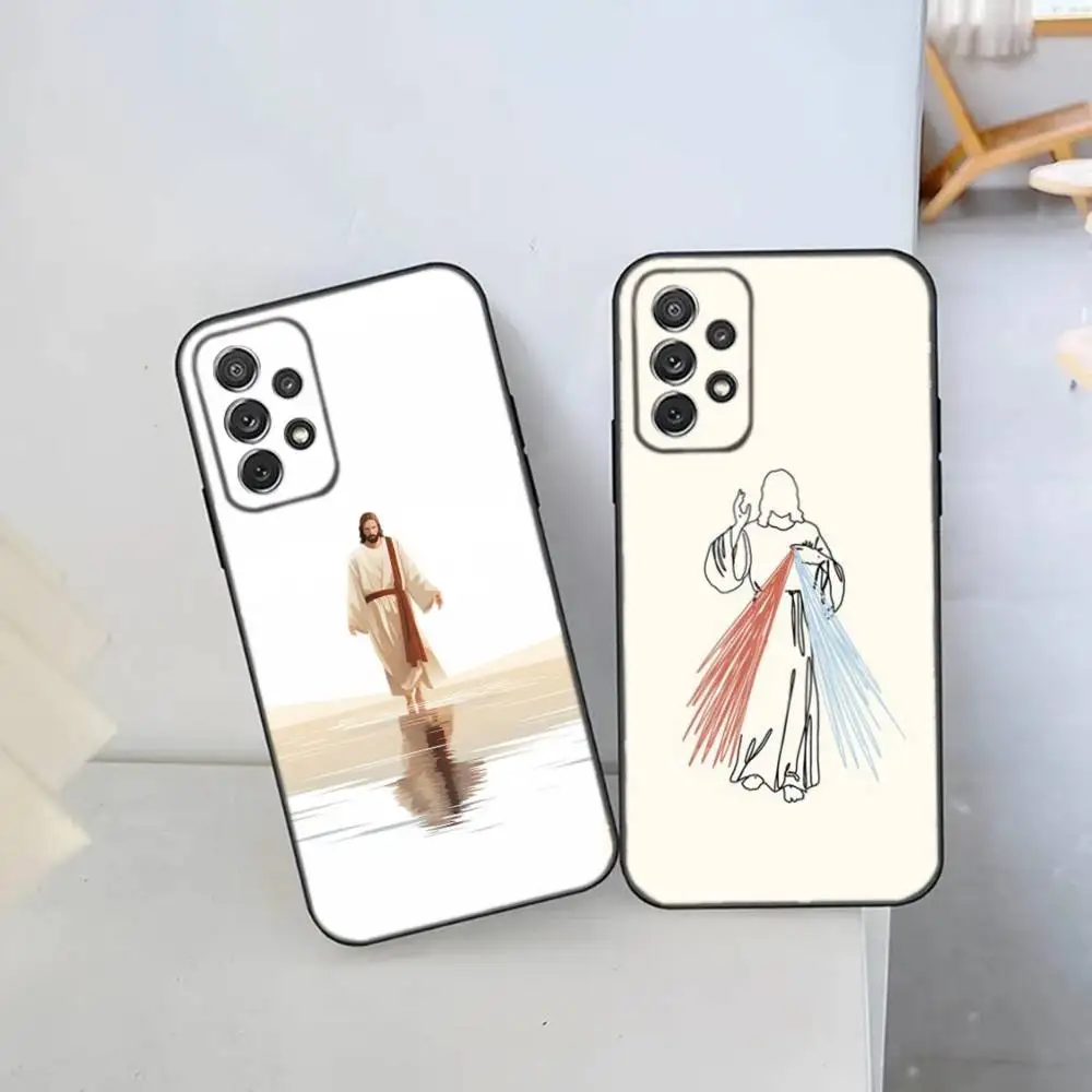 

Faith Christian Religious Jesus Phone Case For Samsung S25,S24 Ultra,S20,S30 plus,S22 plus,S23,S30 ultra 5G Silicone Cover