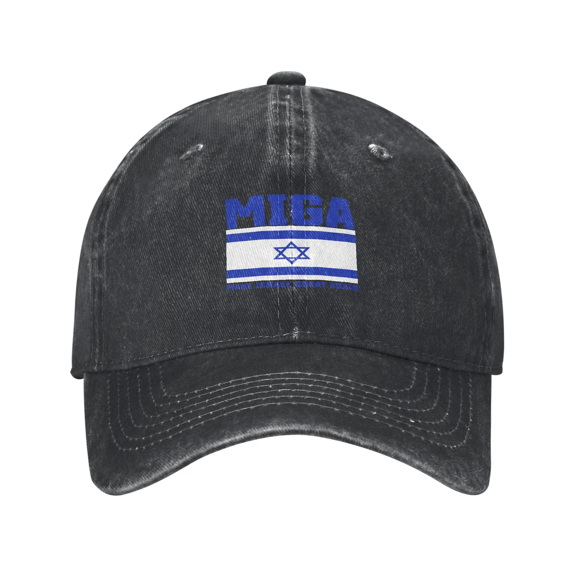 Summer Make Israel Great Again Baseball Cap Sun Sun-Proof Design Washed Trucker Hat Couple Women Running Hippie Baseball Caps