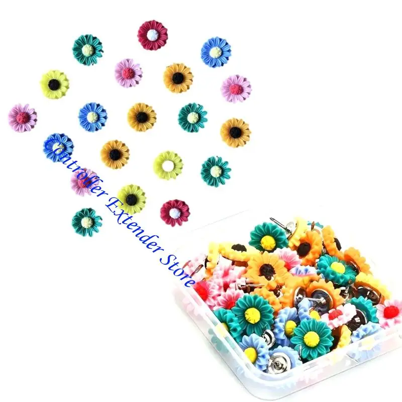 N84b عباد الشمس دبابيس دبابيس Cork Cork Board Thumb Toot