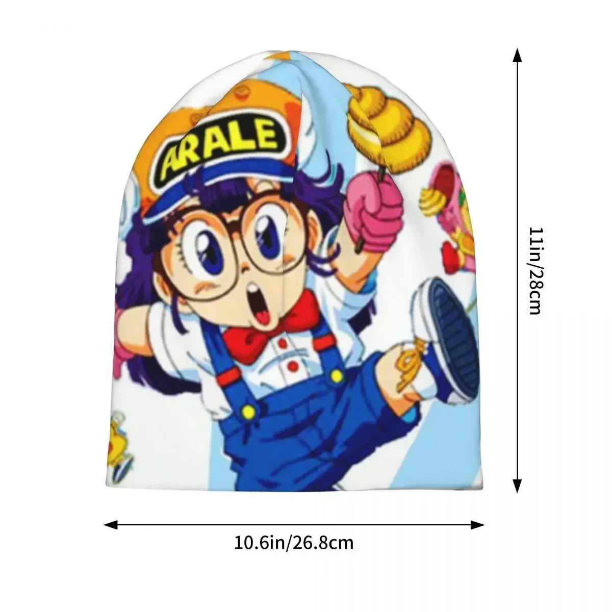 قبعات من Arale Unchi-Kun للرجال والنساء ، قبعة محبوكة ، قبعات جمجمة دافئة في الهواء الطلق ، أزياء الكبار ، الخريف ، الشتاء