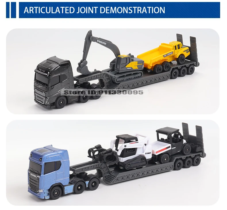 Maisto 1:64 SCANIA 770 S Volvo Gabelstapler Transportfahrzeug Bagger Druckguss Präzisionsmodellauto Modellsammlung Geschenk – Detail 6