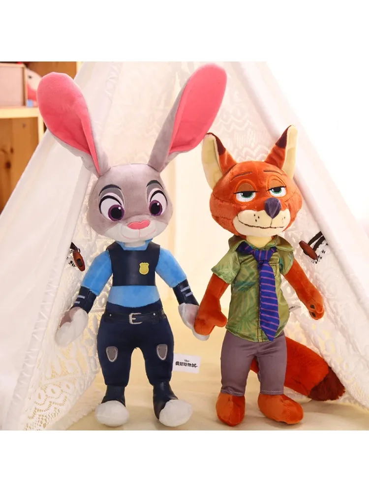 30Cm40Cm Kawaii Disney Zootopia Nick Wilde Judy Hopps Pluche Pop Speelgoed Anime Nieuwe Sofa Kamer Decoratie Kinderen verjaardagscadeau - afbeelding 2