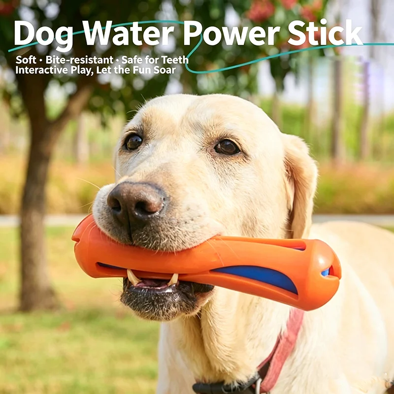 Hundespielzeug zum Schwimmen, Elastisches Kaubeständiges Outdoor-Wurfspielzeug, Interaktives Trainingsspielzeug zur Zahnreinigung