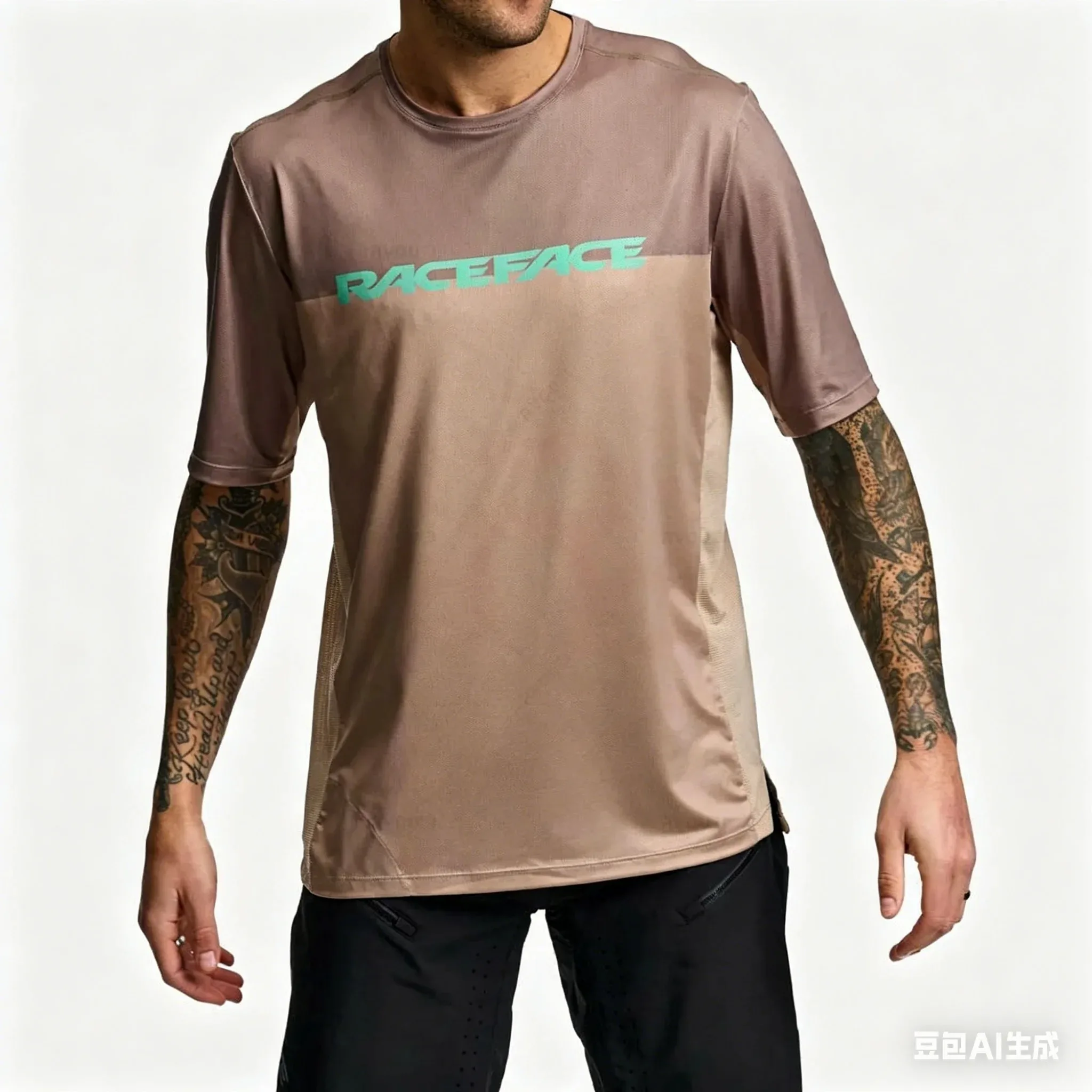 Men's Mountain Bike Short-Sleeve T-Shirt Breathable and Quick-Drying Motorcycle Riding Apparel Casual Summer Sports Top